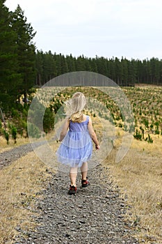 Girl in woods