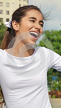 Girl Youngster And Laughter