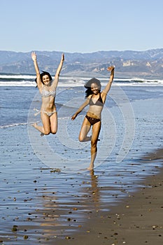 Girlfriends at the beach