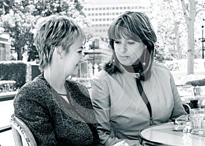 Girlfriends at lunch photo