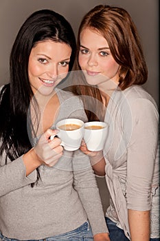 Girlfriends trinking some coffee
