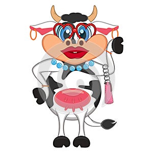 Girlie cow cartoon photo