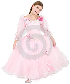 Girlie in pinkish dress photo