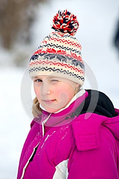 Girlie in snow