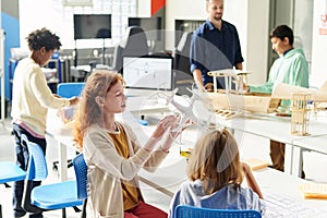 Girls Assembling Quadcopter