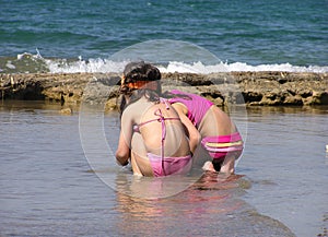 Girls on the beach