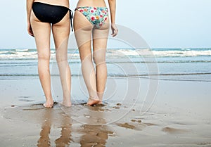 Girls Beach Summer Holiday Vacation Togetherness