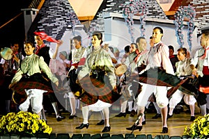 Girls dancing a typical dance