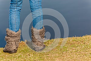 Girls Jeans Boots Lagoon Grass