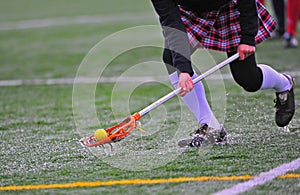 Girls lacrosse ball pick