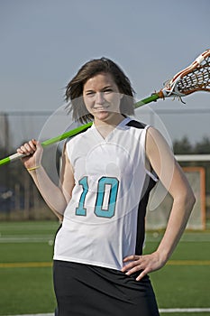 Girls Lacrosse player portrait