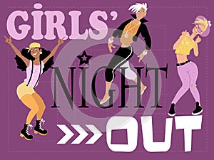 Girls' night out card