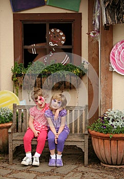 Girls with Painted Faces