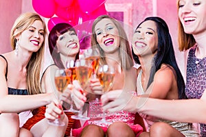 Girls partying in night club