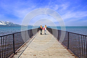 Girls on Pier