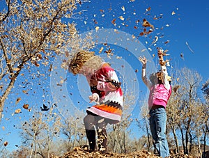 Girls Playing Outdoors