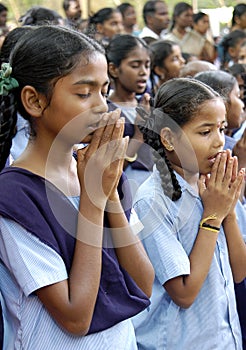 Girls in Prayer