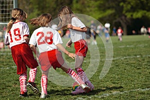 Girls on Soccer Field 34
