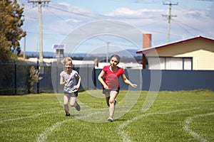 Girls in sports race