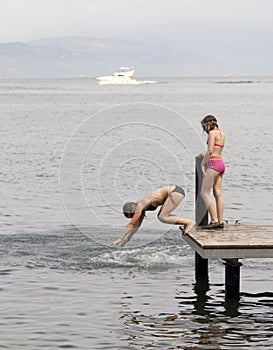 Le ragazze nuoto 