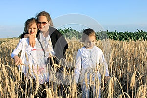 Girls in the wheat field