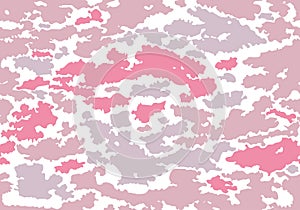 Girly Camo. pink texture military camouflage repeats seamless army background. cow texture pink and gray