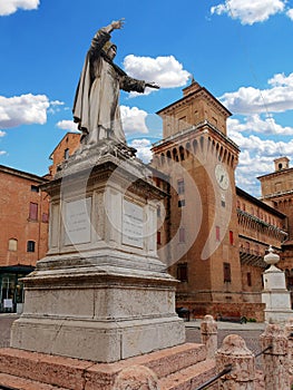 Girolamo Savonarola Statue Ferrara Italy