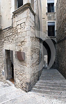 Girona. An alley in the Jewish quarter.