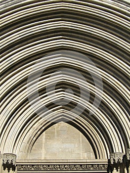 Girona cathedral arc photo