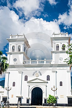 Girona colonial Cathedral by Bucaramanga in Colombia photo