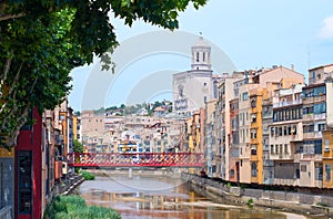 Girona. River Onyar. Spain