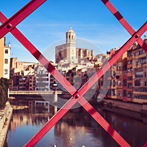 Girona, in Spain, and Onyar River