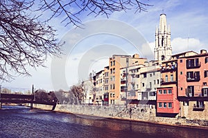 Girona, in Spain, and Onyar River