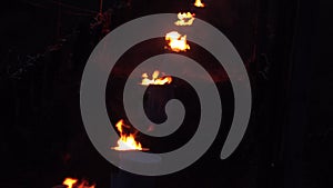 GIRONDE, POMEROL, OIL BURNING SMUDGE POTS IN VINEYARD DURING SUB-ZERO TEMPERATURES OF MARS 2021, BORDEAUX VINEYARD