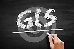 GIS Geographic Information System - type of database containing geographic data with software tools for managing, analyzing, and