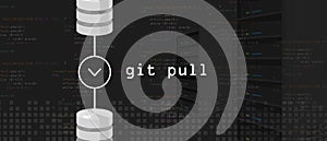 Git pull request programming coding server and database