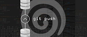 Git push request programming coding server and database