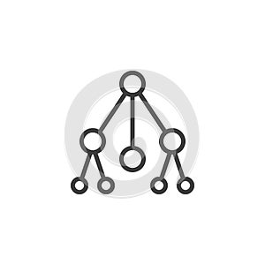 Git Repository line icon
