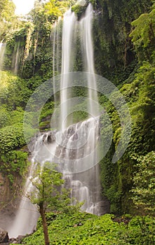 Git Git waterfall. Bali island.