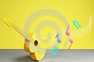 3d rendering gitar3