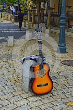 Gitar in the promenade of Zichron Yaakov Israel