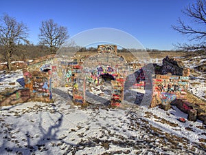 Gitchee Manitou is a Nature Preserve on the Iowa/South Dakota border Infamous for murders of children photo