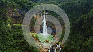 Gitgit waterfall hidden in the tropical forest