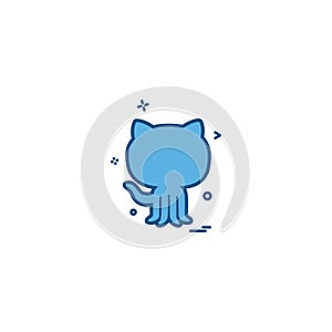 Github icon design vector