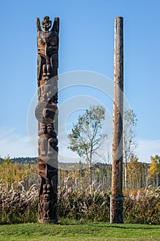 Gitxsan Totem Pole - Yellowhead Hwy