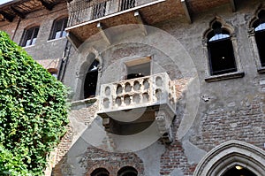 Giulietta balcony of Verona Italy photo