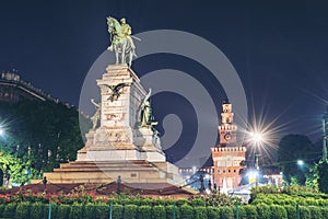 Giuseppe Garibaldi Monument in Milan, Italy