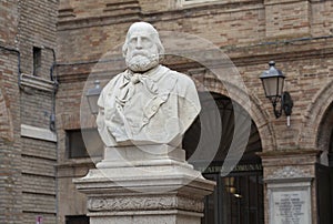 Giuseppe Garibaldi Monument and square in Loreto