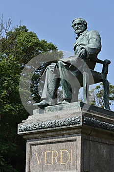 Giuseppe Verdi Statue in Busseto