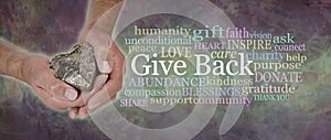 Give Back from the Heart Word Cloud